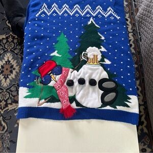 Ugly sweater,drunk snowman ,Christmas party sweater